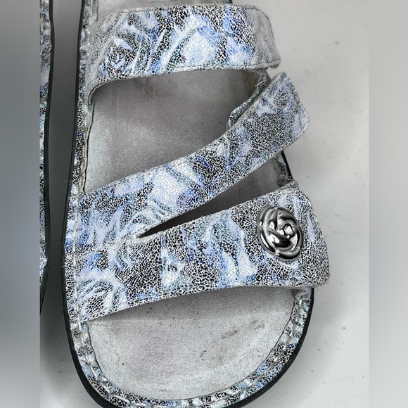 Alegria Bet-6003 Leather Sz 42 Slide-On Wedge Sandals - Picture 7 of 13